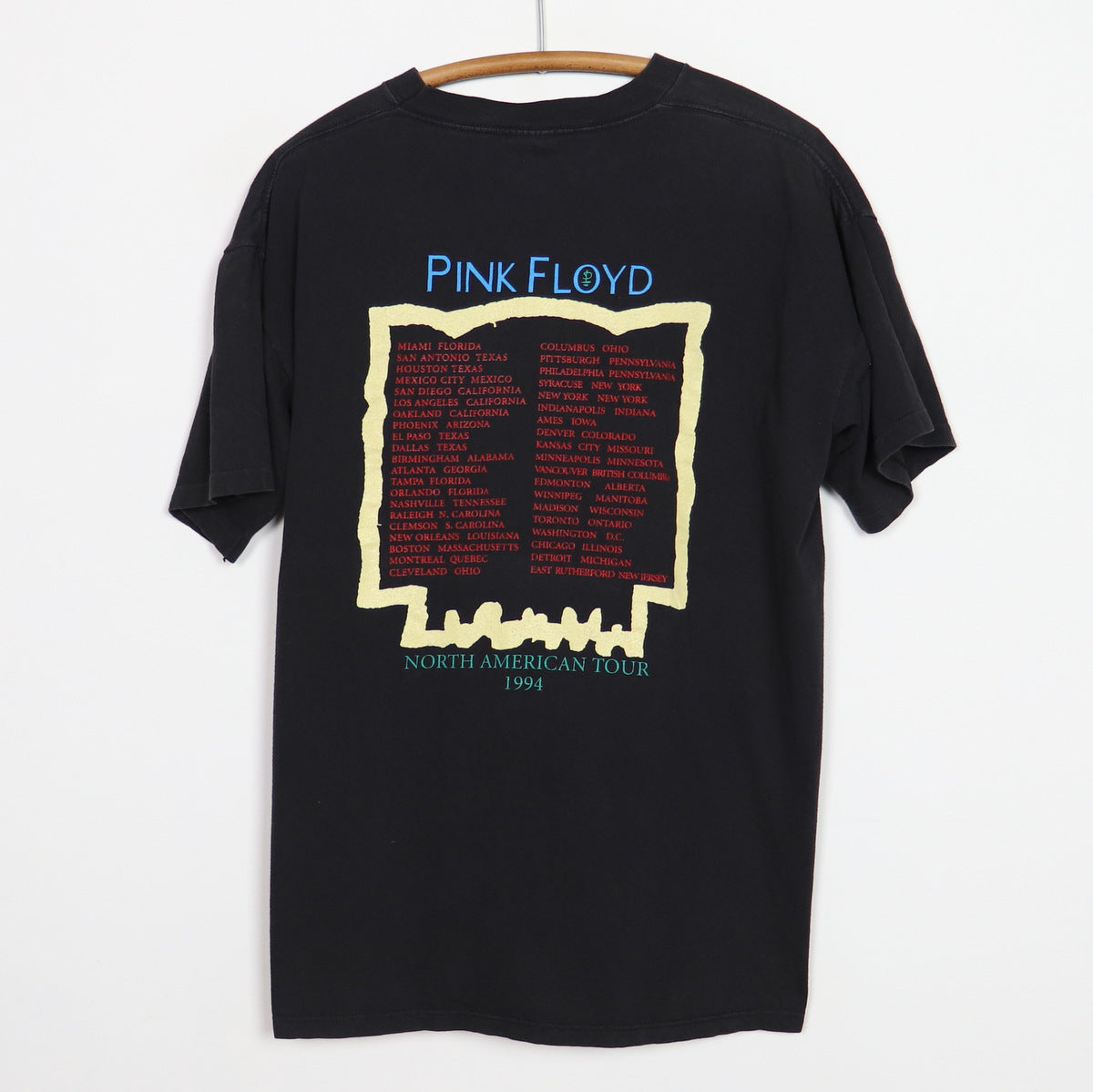 1994 Pink Floyd Division Bell North American Tour Shirt 