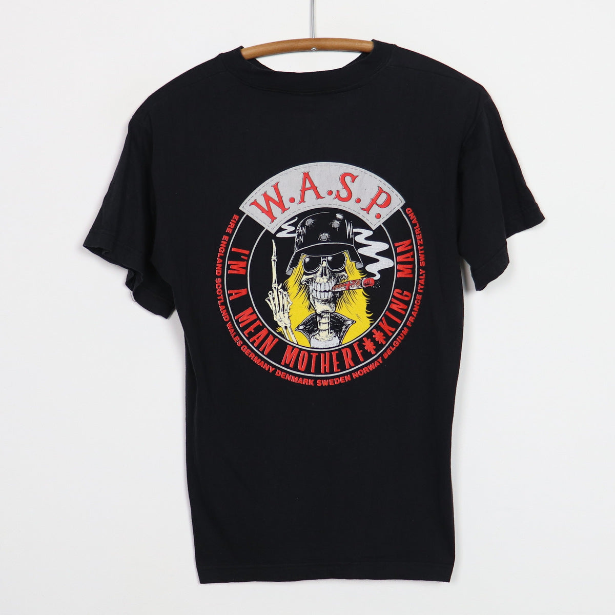 1989 WASP I'm A Mean Motherfucking Man Shirt