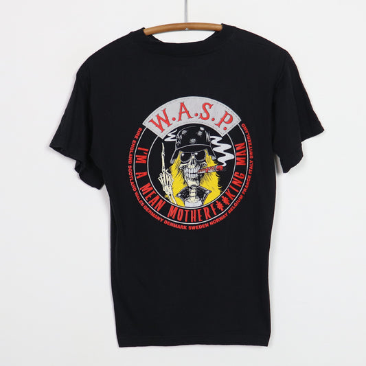 1989 WASP I'm A Mean Motherfucking Man Shirt