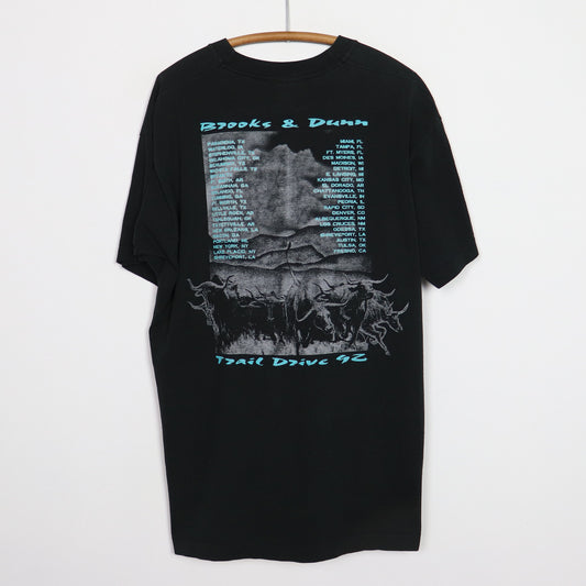 1992 Brooks & Dunn Trail Drive Tour Shirt