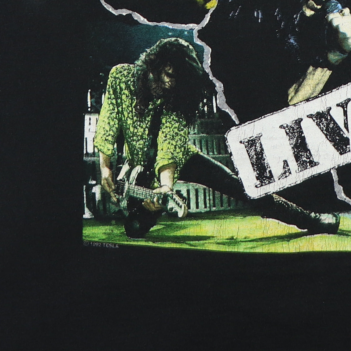 1992 Tesla Psychotic Supper Tour Shirt | Authentic Vintage Tee