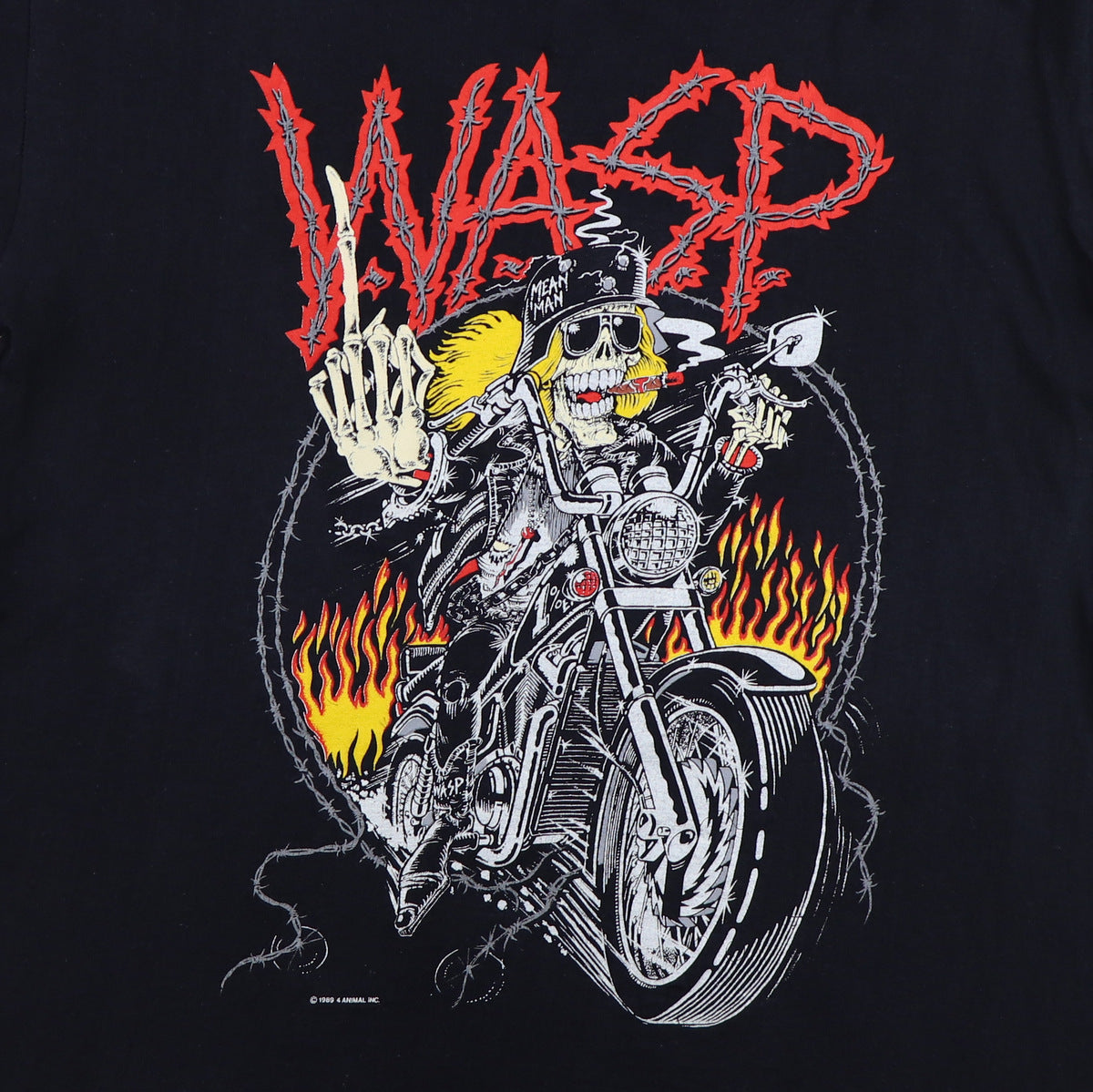 1989 WASP I'm A Mean Motherfucking Man Shirt