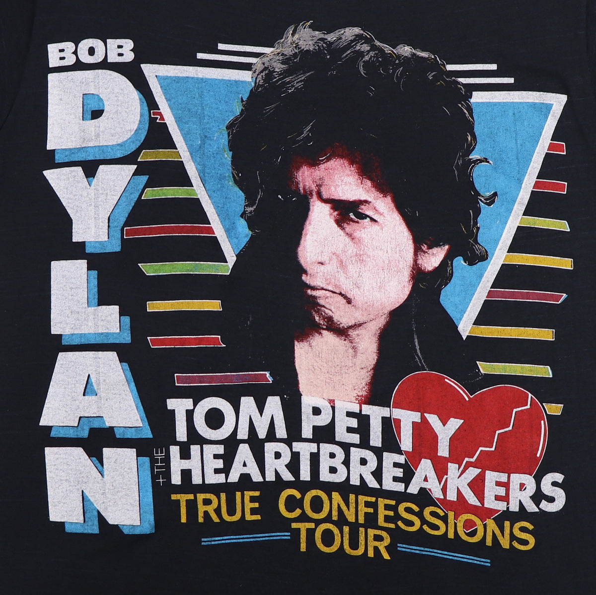 1986 Bob Dylan Tom Petty True Confessions Tour Shirt