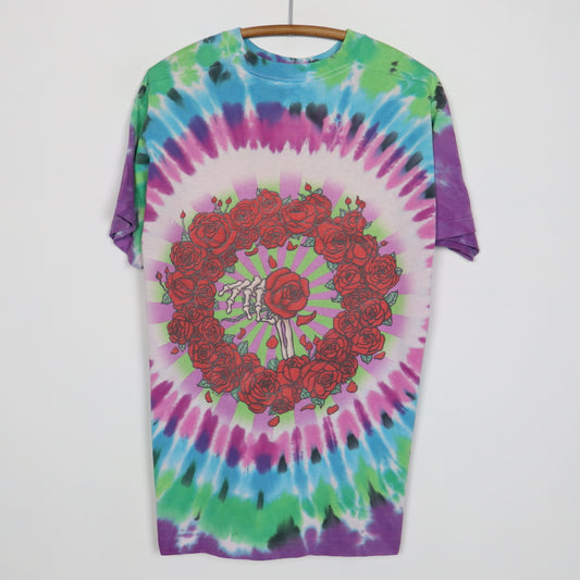 1993 Grateful Dead Boston Garden Liquid Blue Tie Dye Shirt