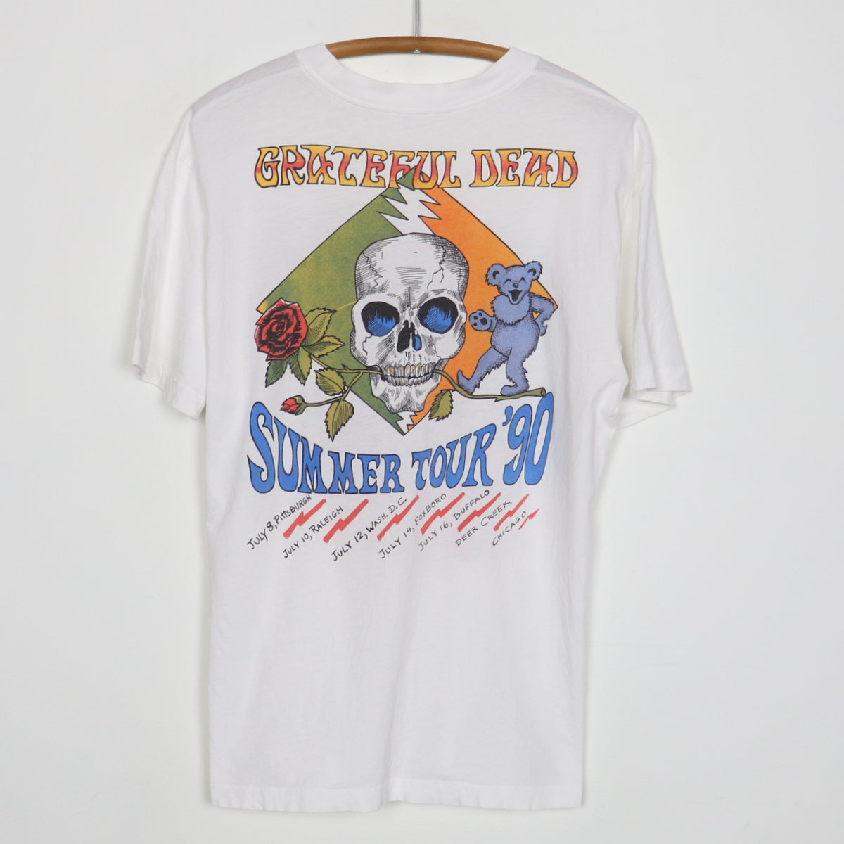 1990 Grateful Dead Summer Tour Shirt | Authentic Vintage Tee 