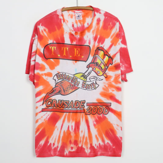 2000 Tattoo The Earth Slipknot Tie Dye Concert Shirt