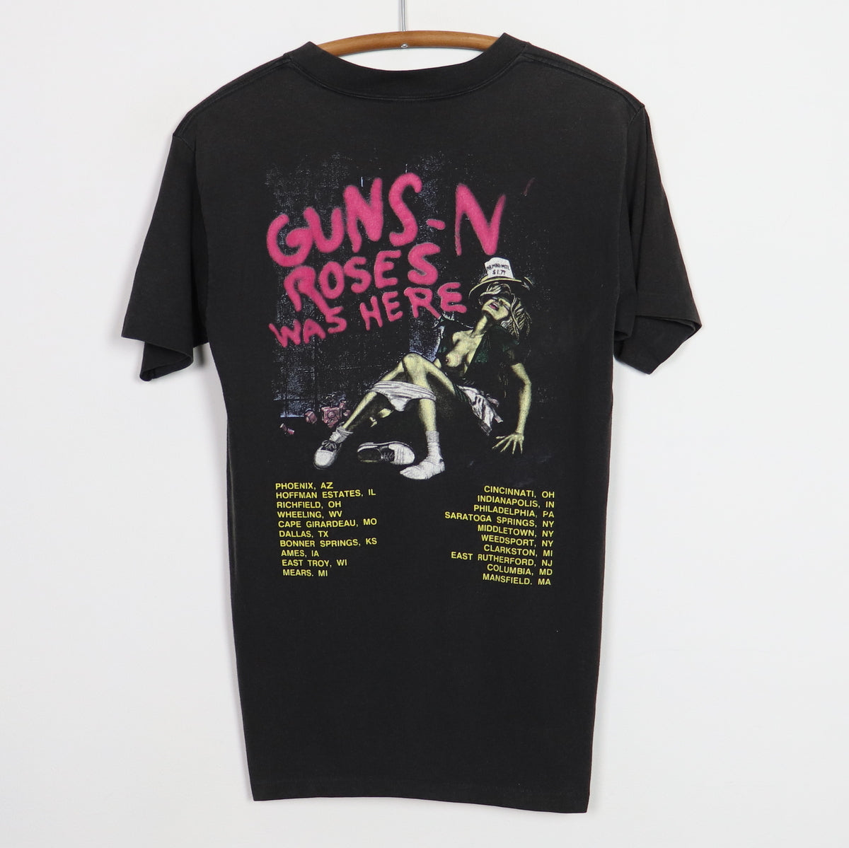 1987 Guns N Roses Appetite For Destruction Tour Shirt | WyCo Vintage