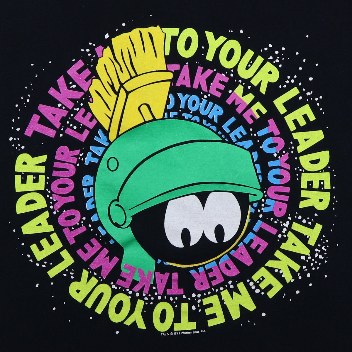 1991 Marvin The Martian Take Me To Your Leader Warner Brothers Shirt
