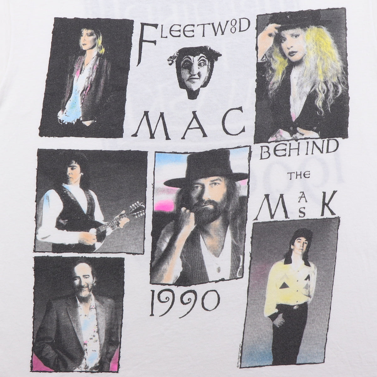 1990 Fleetwood Mac Behind The Mask Tour Shirt