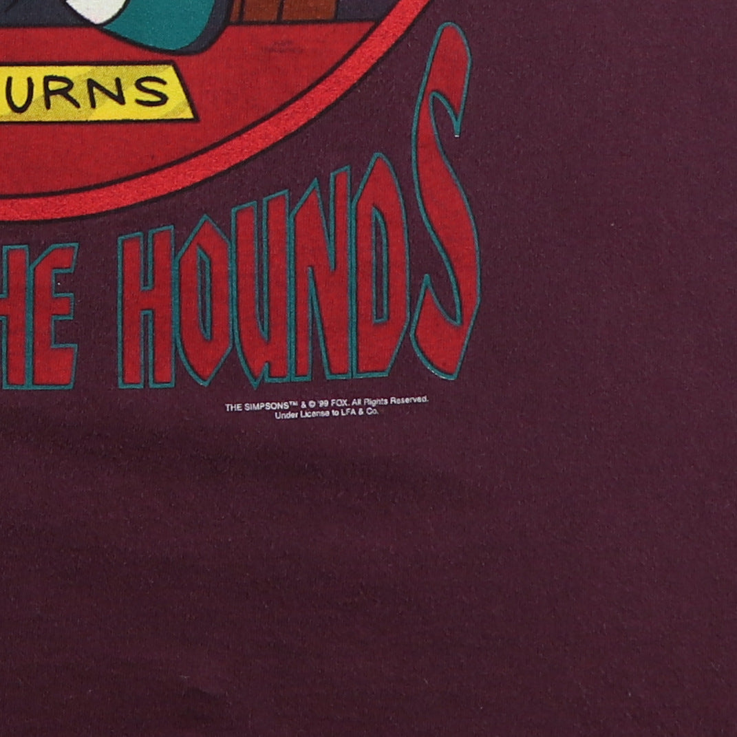 1999 The Simpsons C.M. Burns Release The Hounds Shirt