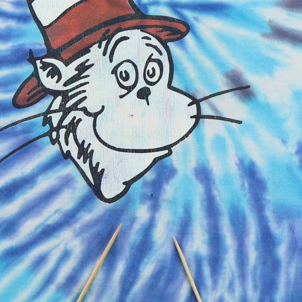 1990s Dr Seuss Cat In The Hat Tie Dye Shirt