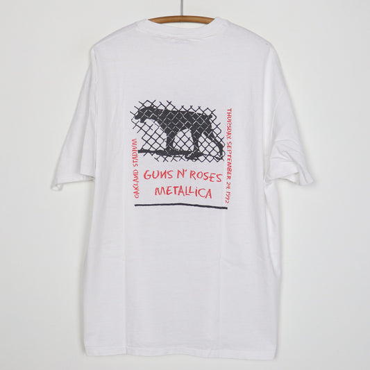 1992 Guns N Roses Metallica Day On The Green Concert Crew Shirt