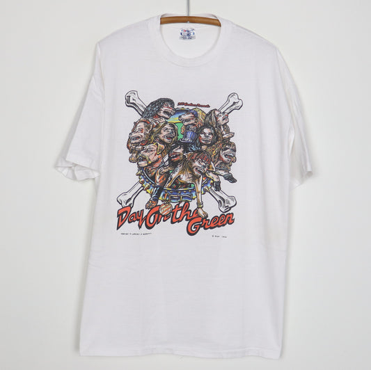 1992 Guns N Roses Metallica Day On The Green Concert Crew Shirt