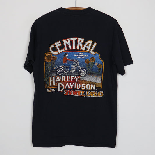 1980s Central Harley Davidson Shawnee Kansas Shirt