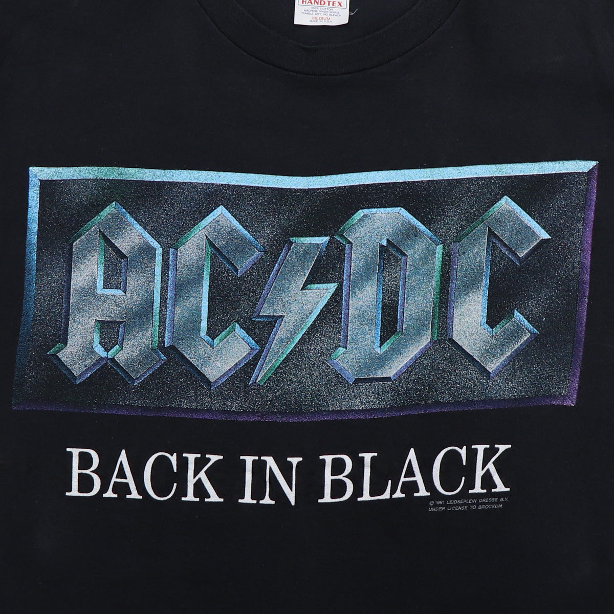 1991 ACDC Back In Black Shirt