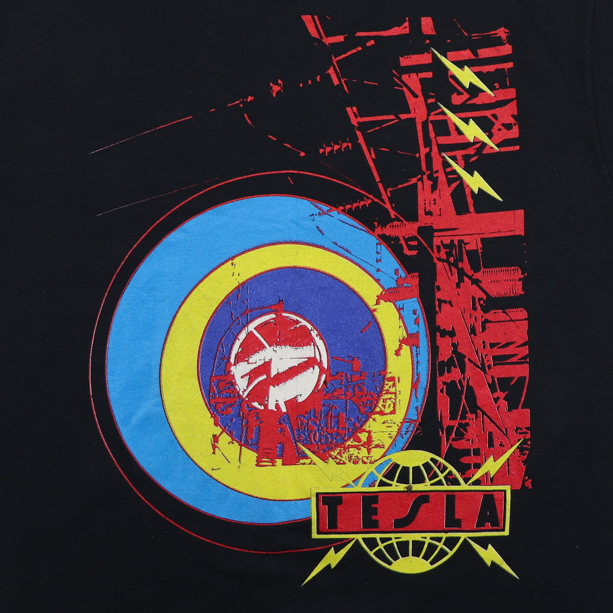 1989 Tesla Shirt | Authentic Vintage Tee – WyCo Vintage