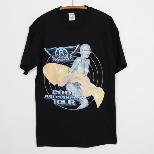 2001 Aerosmith Hajime Sorayama Just Push Play Tour Shirt