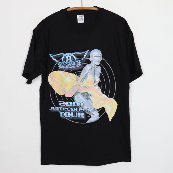 2001 Aerosmith Hajime Sorayama Just Push Play Tour Shirt – WyCo