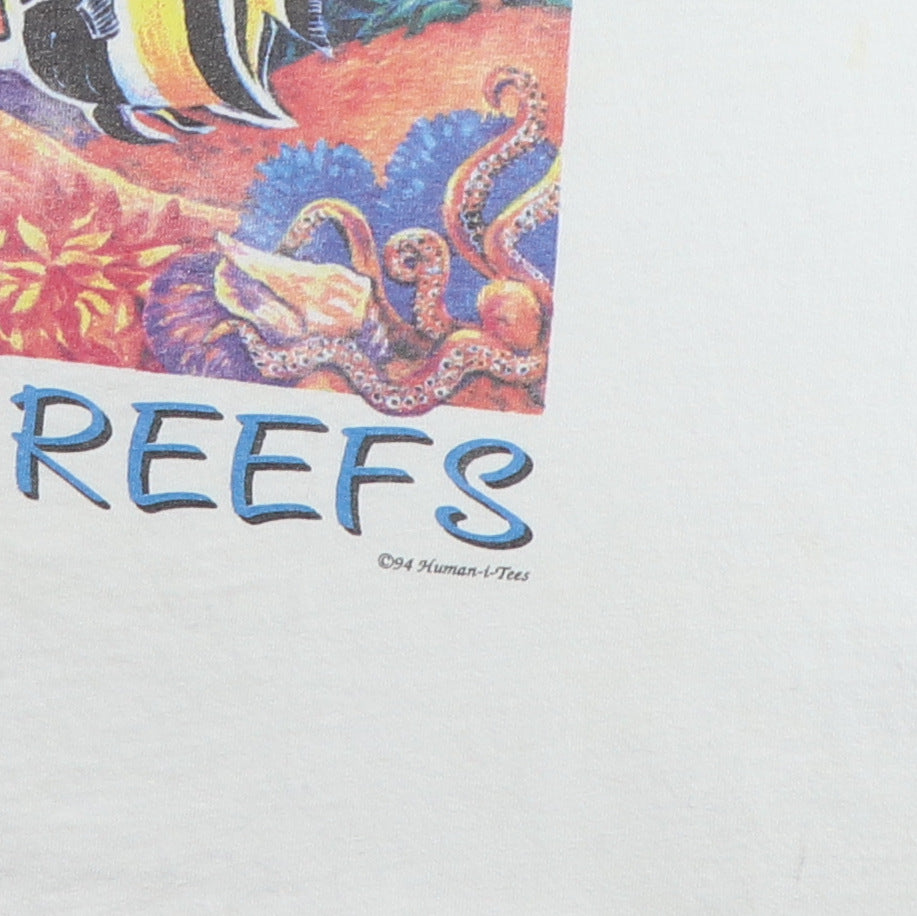 1994 Save Our Living Coral Reefs Human-I-Tees Shirt