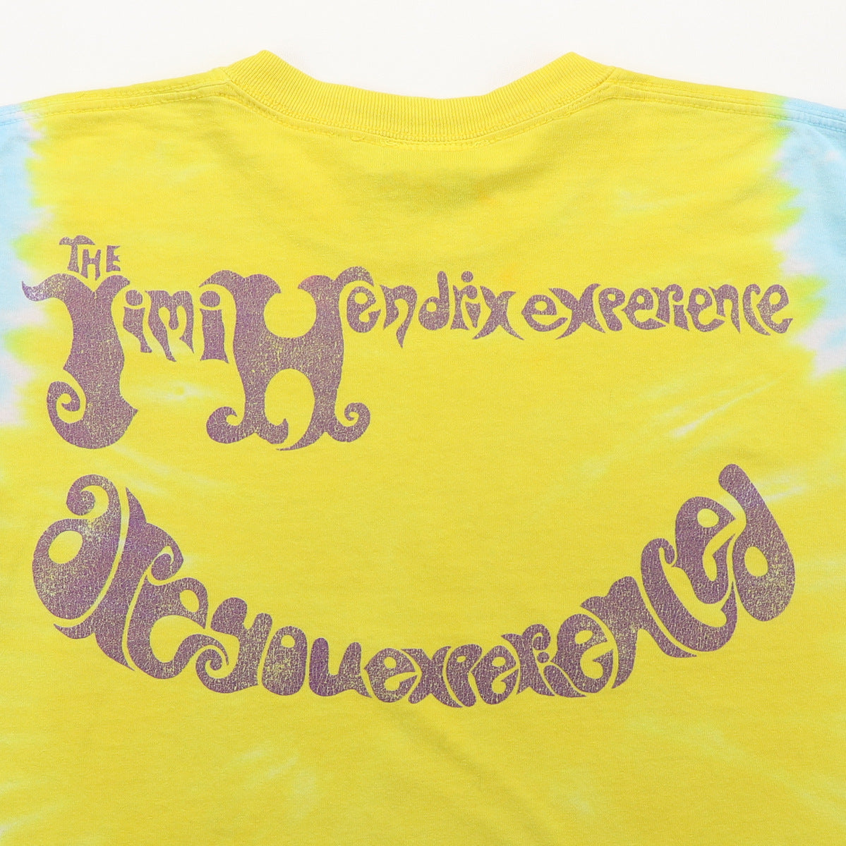 T-shirt Vintage Années 80 Hanes Beefy Jimi Hendrix Tie-dye Taille L - Occasion Très Bon état