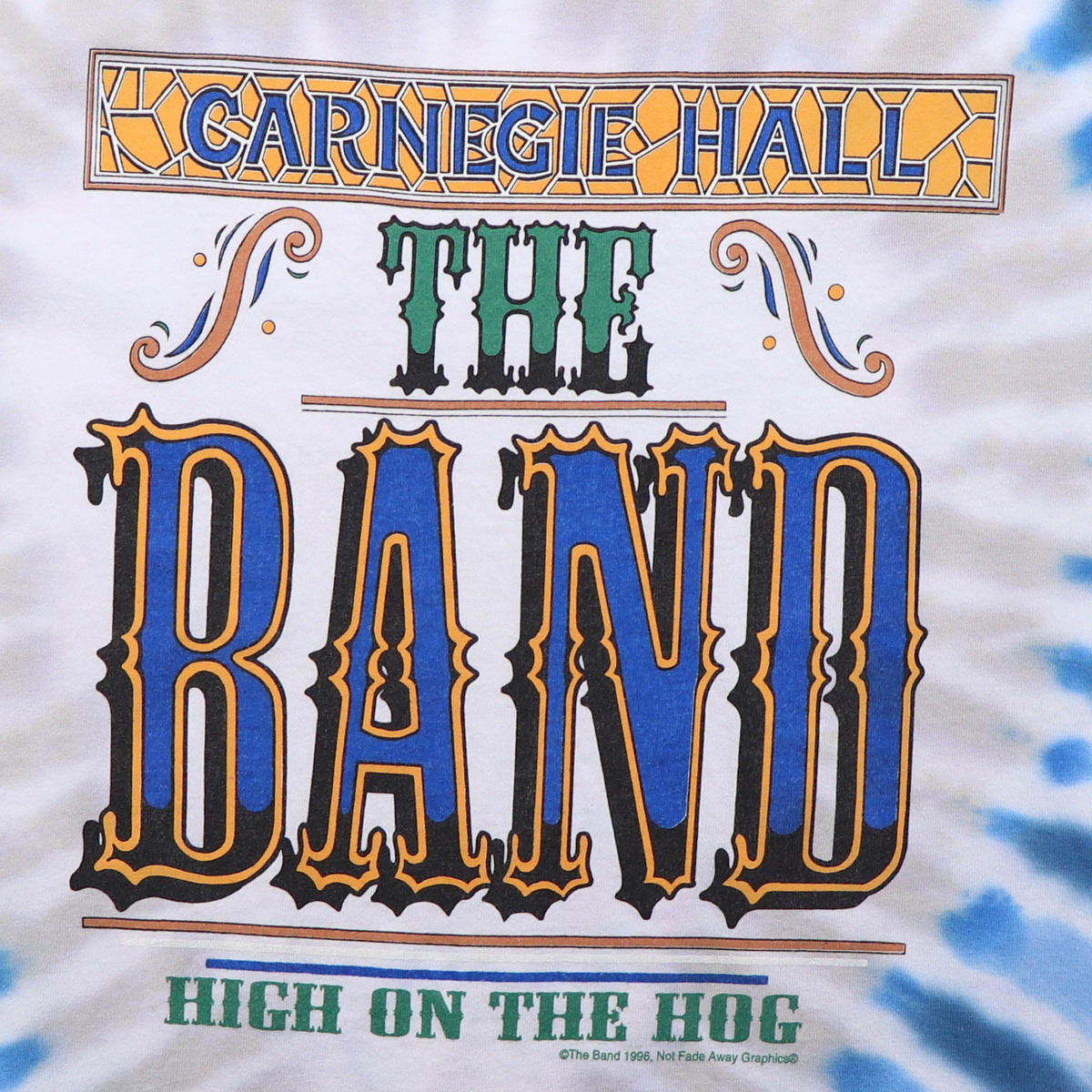1997 The Band Carnegie Hall Concert Tie Dye Shirt