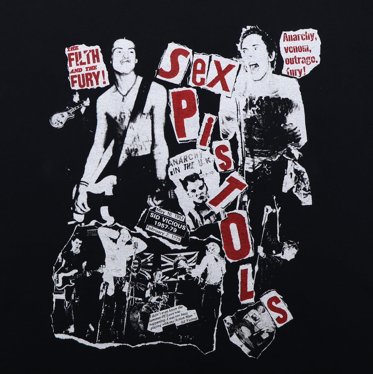 パンツ 90's SEX PISTOLS 90s Sex Pistols Kiss This Vintage Empire Punk Band Tshirt L black