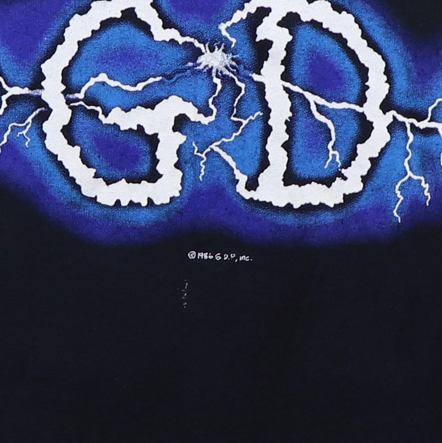 1986 Grateful Dead Ride The Lightning Oakland Coliseum Concert Shirt