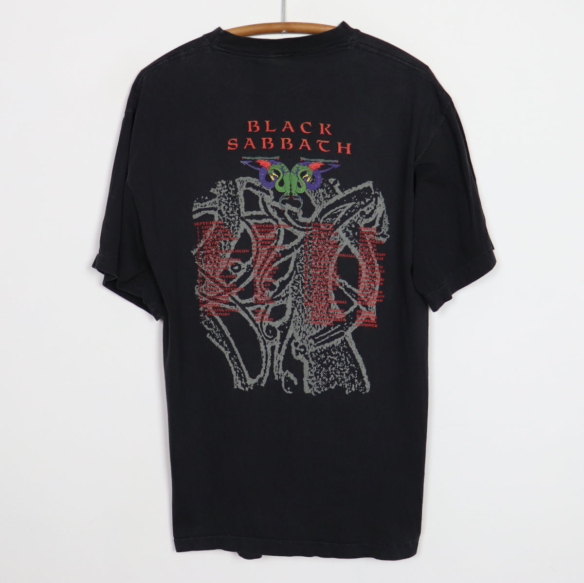 1990 Black Sabbath Tour Shirt | Authentic Vintage Tee – WyCo Vintage