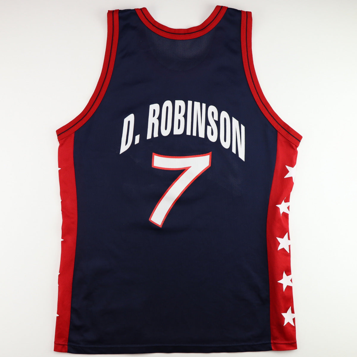 Champion USA Olympic Basketball Jersey David Robinson 5 Men Size