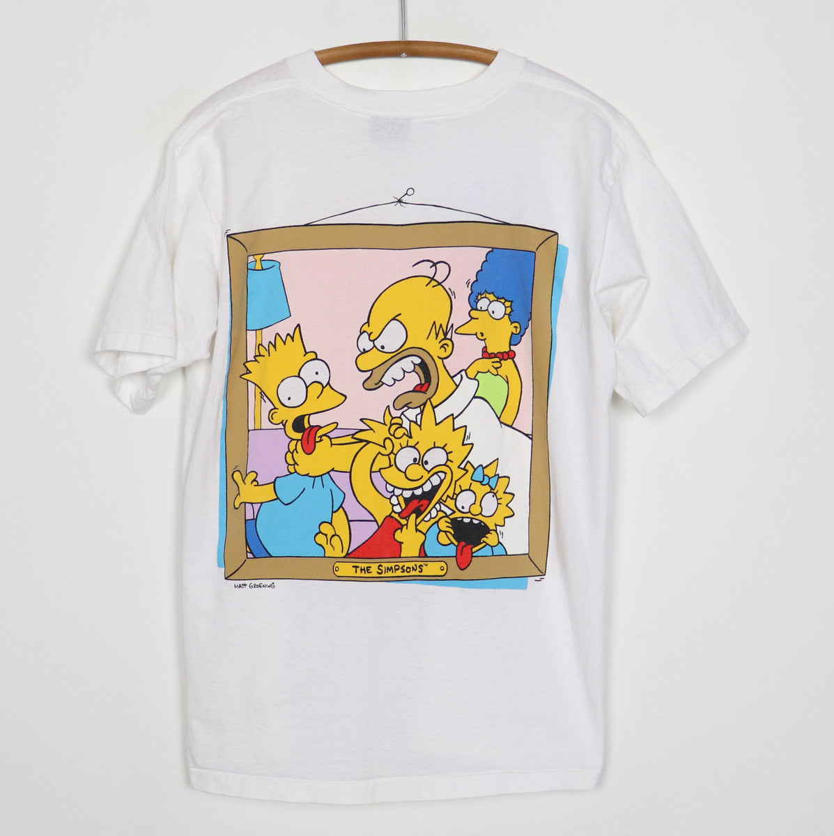 1989 The Simpsons Say Cheese Shirt | Authentic Vintage Tee – WyCo 