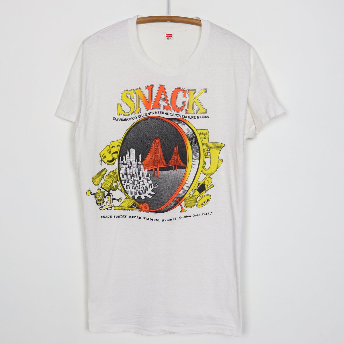 1975 Bill Graham Snack Charity Concert Shirt