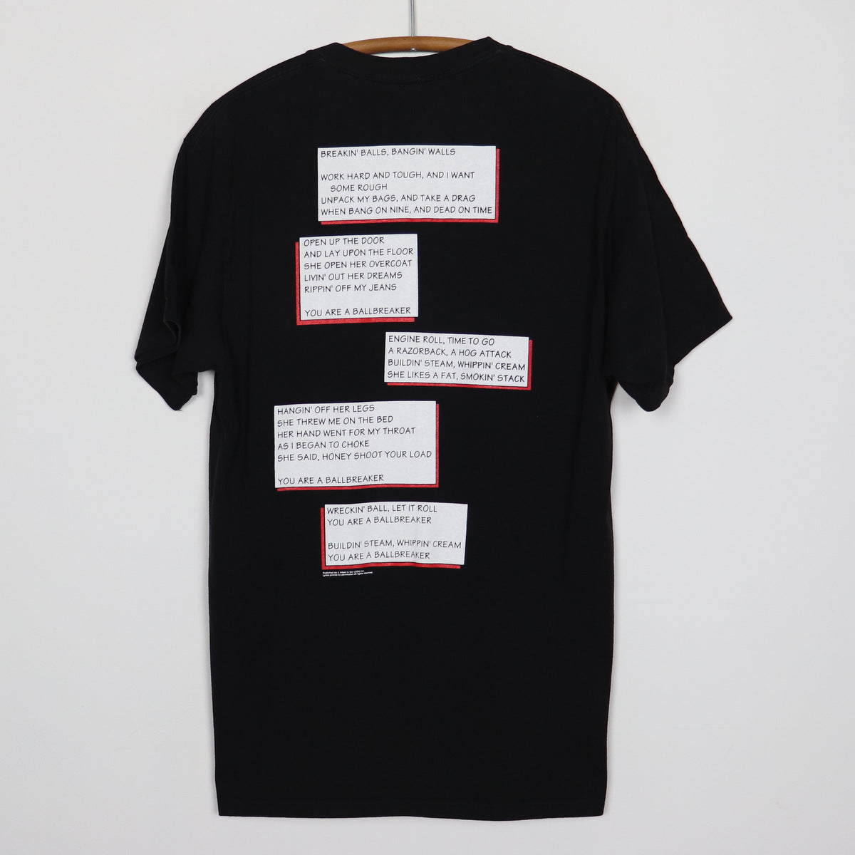 1995 ACDC Ballbreaker Comic Book Shirt