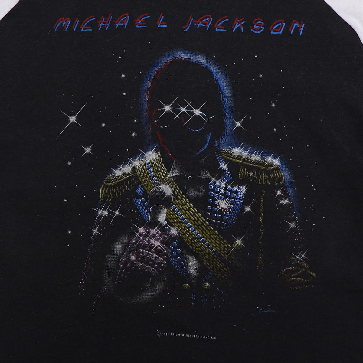 Original vintage 1984 Michael Jackson Victory Tour Jersey Shirt