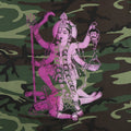 1980s Kali Hindu Goddess Camo Long Sleeve Shirt