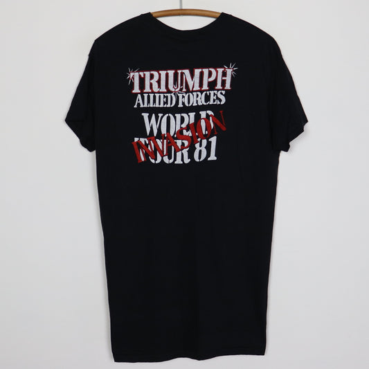 1981 Triumph Allied Forces World Tour Shirt