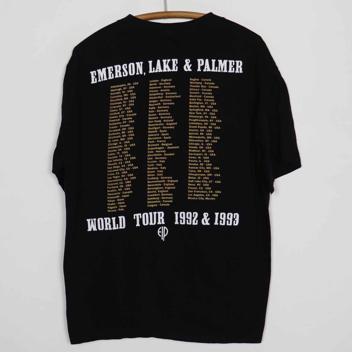 1992 Emerson Lake Palmer ELP World Tour Shirt | Authentic Vintage 