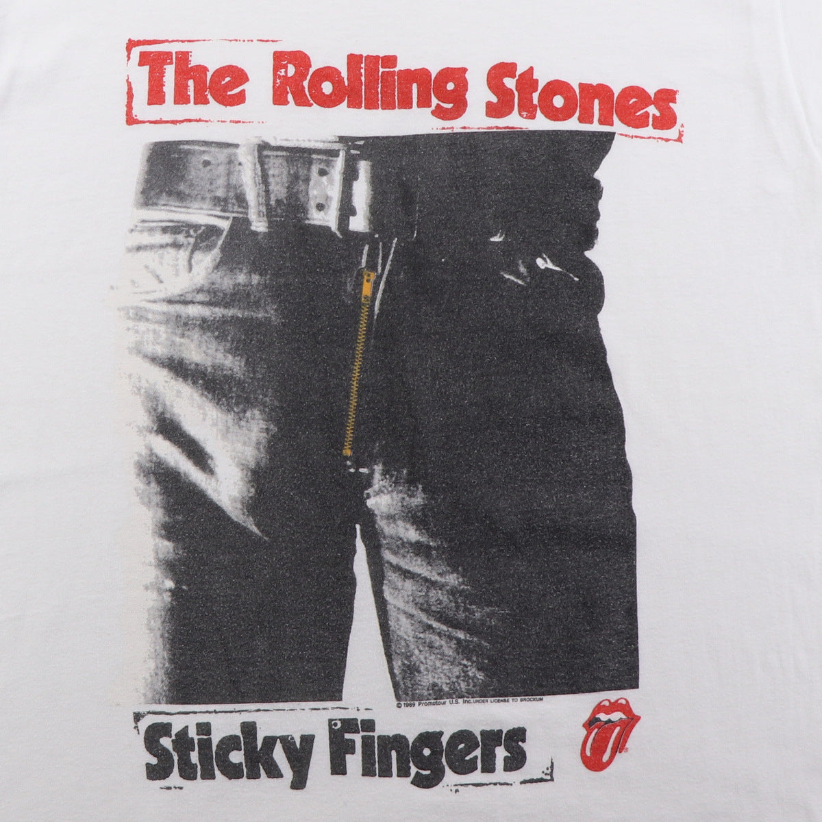 1989 Rolling Stones Sticky Fingers Steel Wheels Tour Shirt