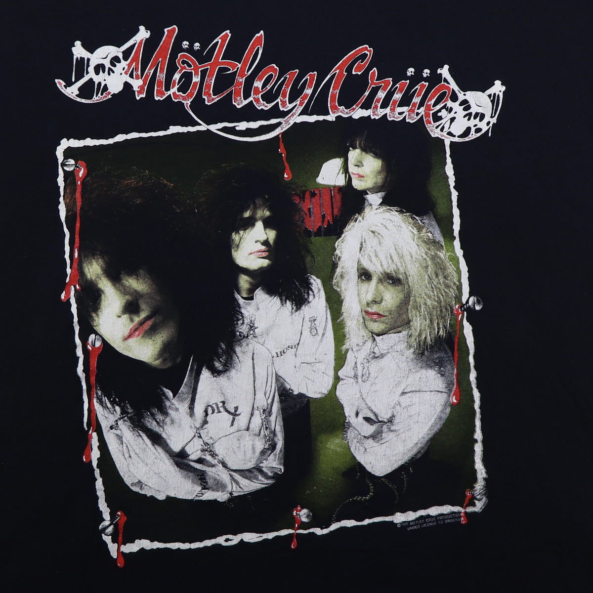 Motley Crue VTG 1989 Concert T-Shirt Large Original Dr Feelgood 