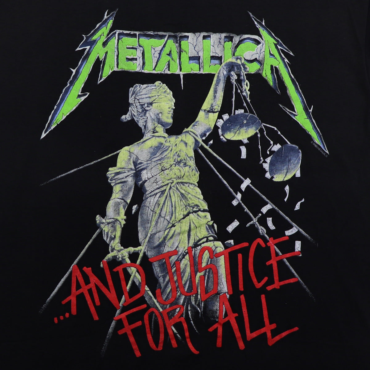 LLICA ...and justice for all 1988年T vintage 80s METALLICA AND JUSTICE FOR ALL TOUR 88-89 METAL