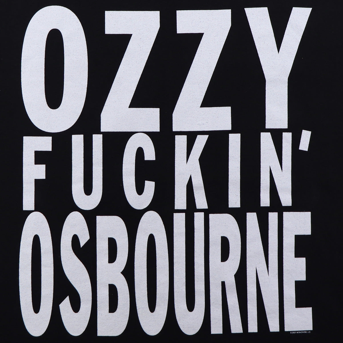 OZZY FUCKIN' OSBOURNE 長袖トレーナー(2002) Vintage 2002 Ozzy Osbourne I love you now fuck off t-shirt
