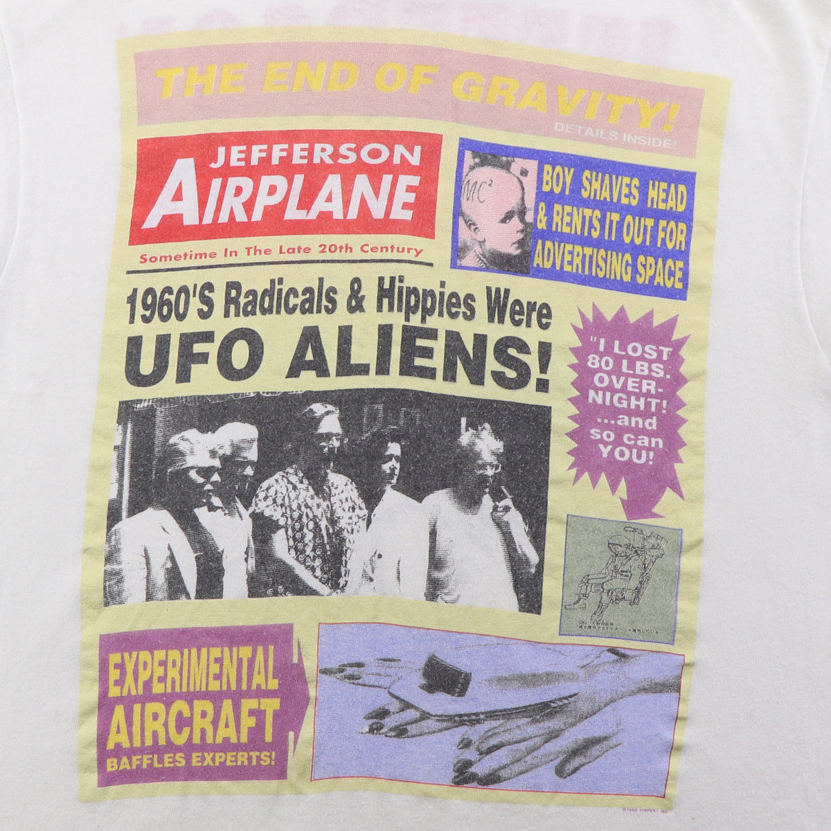1989 Jefferson Airplane Tour Shirt | Authentic Vintage Tee – WyCo