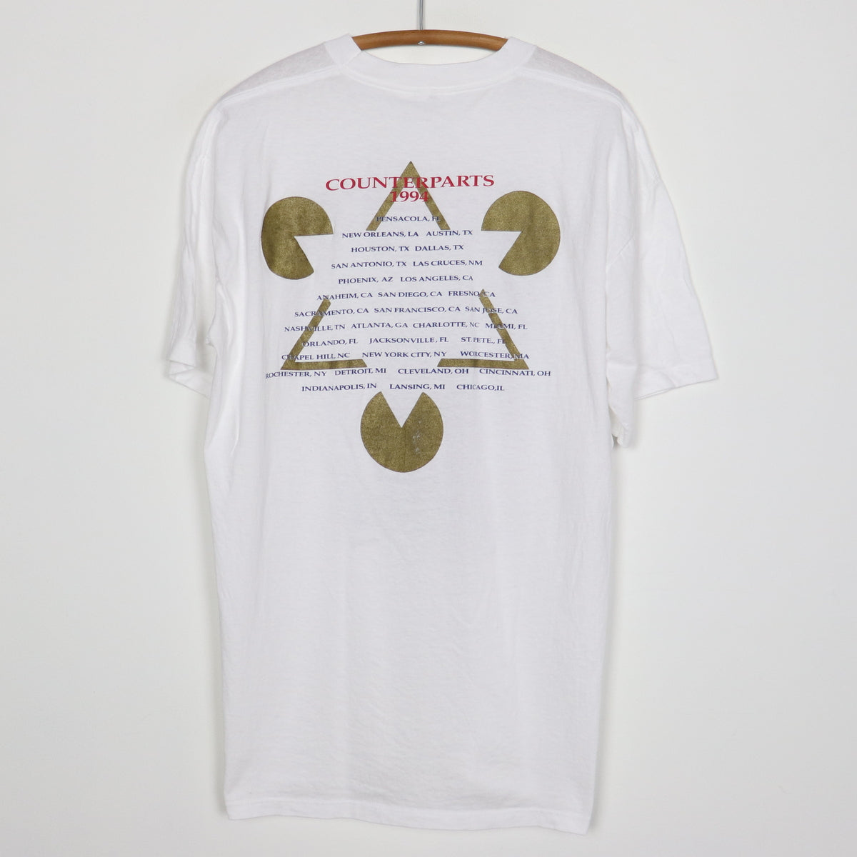 1994 Rush Counterparts Tour Shirt | Authentic Vintage Tee – WyCo 
