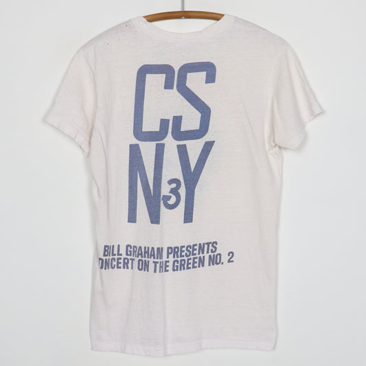 1974 Crosby Stills Nash Young Day On The Green Crew Concert Shirt