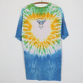 1993 Grateful Dead Rainforest Dead Liquid Blue Summer Tour Tie Dye Shirt