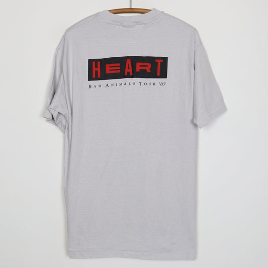 1987 Heart Bad Animals Tour Crew Shirt