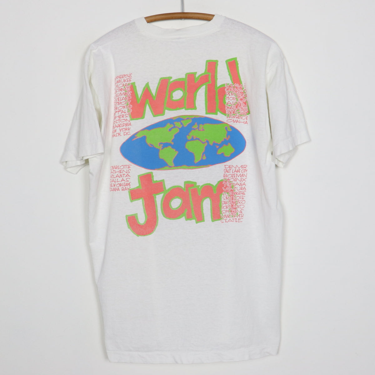 1992 Pearl Jam World Tour Shirt | Authentic Vintage Tee – WyCo Vintage