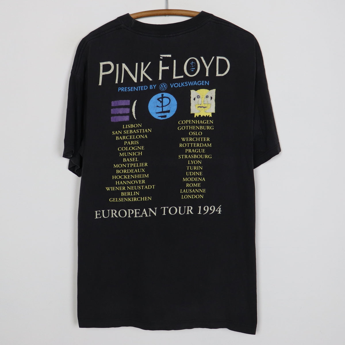 1994 Pink Floyd Division Bell European Tour Shirt | Authentic 