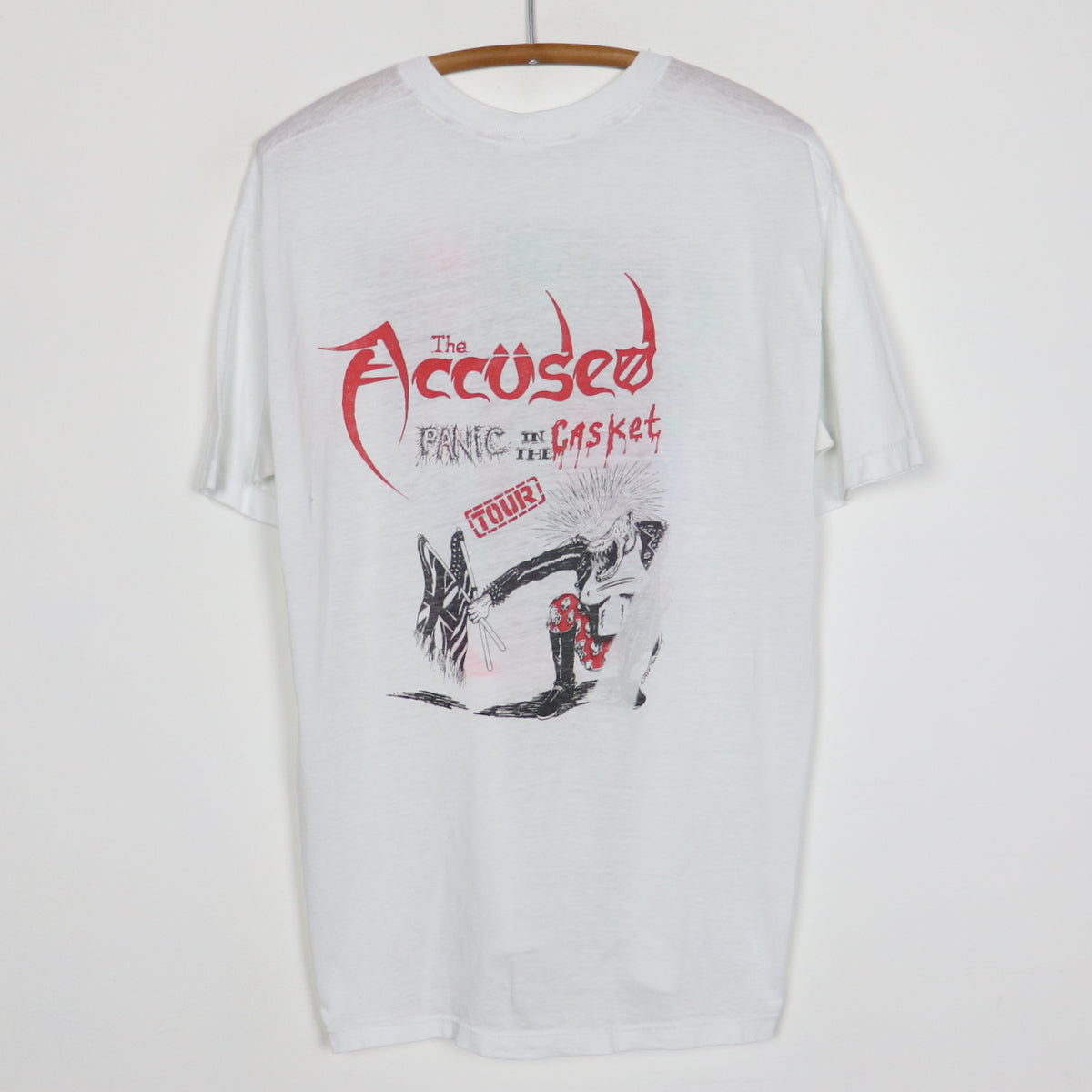 80s 当時物 THE ACCUSED バンドTシャツ XL アキューズド 【公式通販】