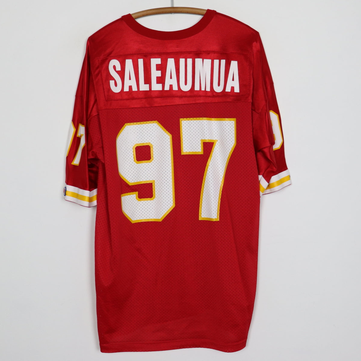 1990s Dan Saleaumua Kansas City Chiefs NFL Jersey | Authentic 