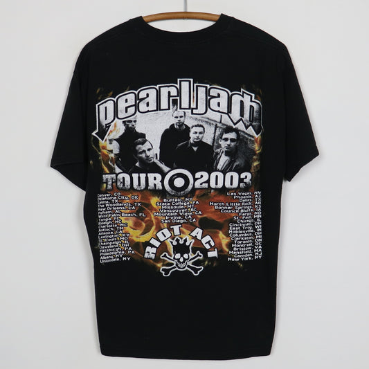 2003 Pearl Jam Riot Act Tour Shirt